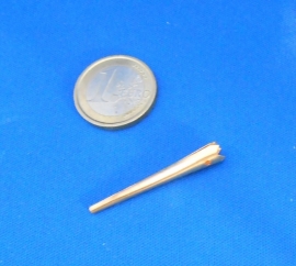 1x aiglet 5 mm crown brass