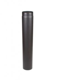 Buis met verjonging 100 cm 150 mm zwart 2 mm staal