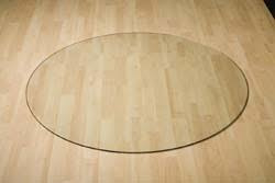 Glazen Ronde vloerplaat diameter 900x6 mm