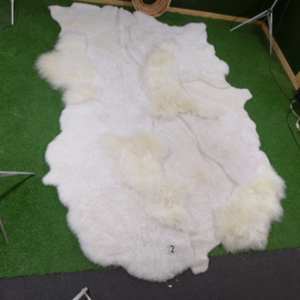 White multi-layered sheepskin rug (300 x 200)