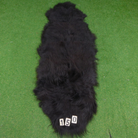 Black Icelandic sheep rug (Duo) 220 x 70