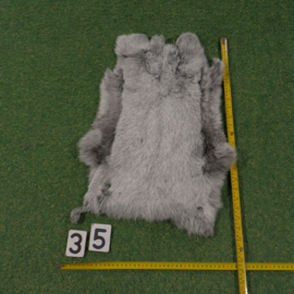 Grey rabbit skin