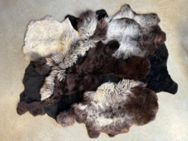 Bruin-grijs 'multi-layered' schapenkleed (220 x 180)