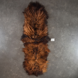 Bruin gemeleerd IJslands schapenkleed (Duo) 210 x 70