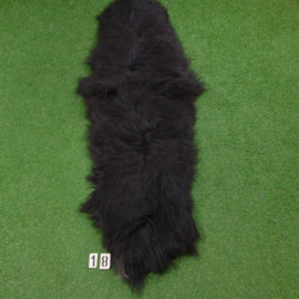 Black Icelandic sheep rug (Duo) 215 x 70