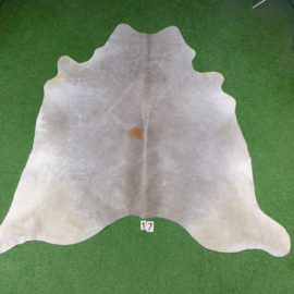 Grey & white cowhide rug (210 x 205)