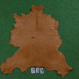 Fallow deer leather (light brown) 1.03 m²