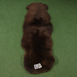 Brown short-haired sheep rug (Duo) 180 x 60