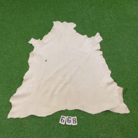 Red deer leather (white) 0.98 m²