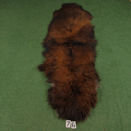 Bruin gemeleerd  IJslands schapenkleed (Duo) 210 x 70