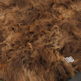 Rond bruin gemeleerd IJslands schapenkleed (Ø 2,80m)