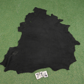 Leer van damhert (zwart)  0.94 m²