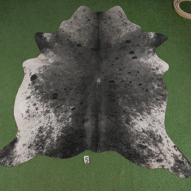 Grey & white cowhide rug (210 x 190)