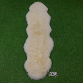 White short-haired sheep rug (Duo) 200 x 65