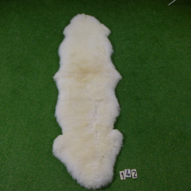 White short-haired sheep rug (Duo) 210 x 65