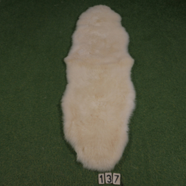 Wit kortharig schapenkleed (Duo) 190 x 60