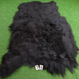 Black Icelandic sheep rug (Quattro) 220 x 120