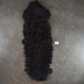 Black Icelandic sheep rug (Duo) 210 x 70