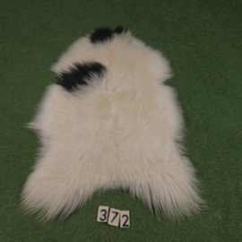 White / black Icelandic sheepskin (120 x 80)