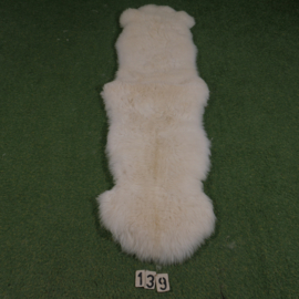 Wit kortharig schapenkleed (Duo) 190 x 60