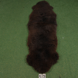 Bruin kortharig schapenkleed (200 x 65 )