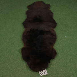 Bruin kortharig schapenkleed (195 x 65 )