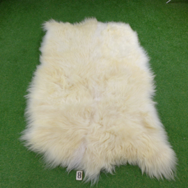 Wit IJslands schapenkleed (Quattro) 190 x 130 natuurlijke vormen.