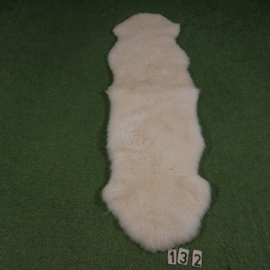 Wit kortharig schapenkleed (Duo) 190 x 60