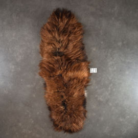 Bruin gemeleerd IJslands schapenkleed (Duo) 200 x 70