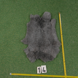 Dark grey rabbit skin