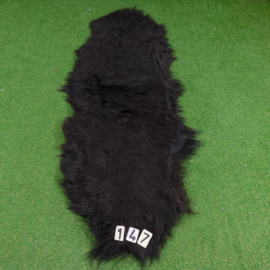 Black Icelandic sheep rug (Duo) 210 x 70