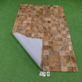 Patchwork cowhide rug (185 x 125) anti-slip