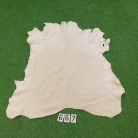 Red deer leather (white) 1.08 m²