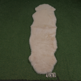 Wit kortharig schapenkleed (Duo) 190 x 55