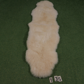 Wit kortharig schapenkleed (Duo) 190 x 60