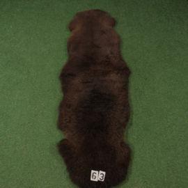 Brown short-haired sheep rug (Duo) 200 x 65