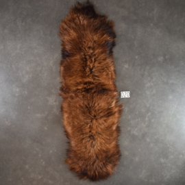 Bruin gemeleerd IJslands schapenkleed (Duo) 210 x 60