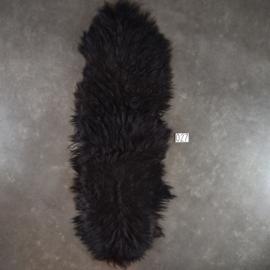 Black Icelandic sheep rug (Duo) 210 x 70