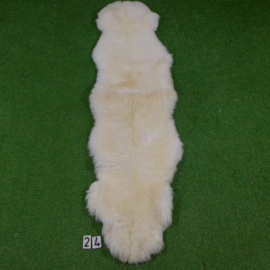 White short-haired sheep rug (Duo) 210 x 60