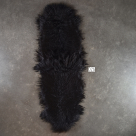 Black Icelandic sheep rug (Duo) 210 x 70