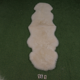 Wit kortharig schapenkleed (Duo) 190 x 60