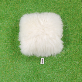 White cushion Icelandic sheepskin