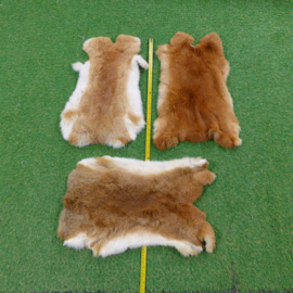 Roodbruin XXL konijnenvachten (50-60 cm)