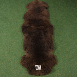 Brown short-haired sheep rug (Duo) 190 x 65