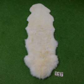 White short-haired sheep rug (Duo) 200 x 65