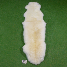 White short-haired sheep rug (Duo) 210 x 65