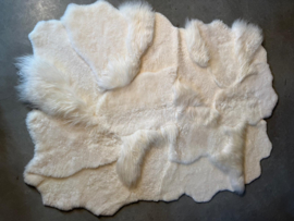 Wit 'multi-layered' schapenkleed (225 x 170)