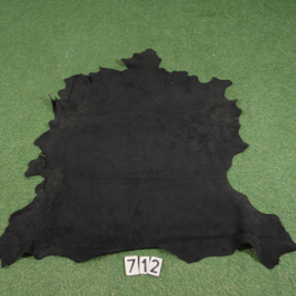 Leer van damhert (zwart)  1.05 m²