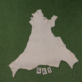 Fallow deer leather (white) 0.45 m²