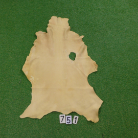 Fallow deer leather (rhabarber) 0.77 m²